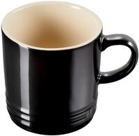 LE CREUSET Becher 0,35l Schwarz Gl&auml;nzend, schwarz, Steinzeug