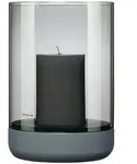 blomus Windlicht CALMA, grau, Glas