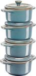 Staub Cocotte Set 4-tlg., t&uuml;rkis, Keramik