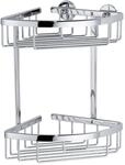 Tesa Eck-Duschablage ALUXX CHROME, silber, Aluminium