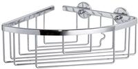 Tesa Eckduschkorb ALUXX CHROME, silber, Aluminium