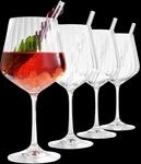 Nachtmann 4er-Set Gin Tonic-Gl&auml;ser + Glas-Trinkhalme TASTES GOOD,...