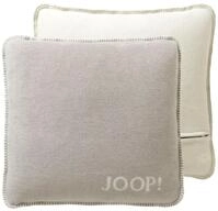 JOOP! Kissenh&uuml;lle UNI-DOUBLEFACE, beige, Baumwolle