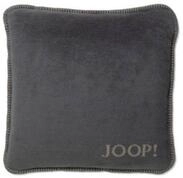JOOP! Kissenh&uuml;lle UNI-DOUBLEFACE, grau, Baumwolle