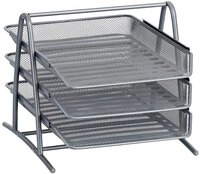 Zeller Present Dokumentenablage MESH, silber, Metall