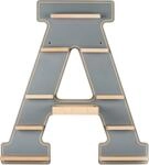 VCM Boarti Tonieregal-Buchstabe A, grau, Holznachbildung