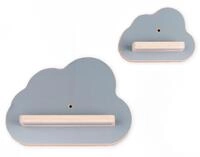 VCM Boarti Tonieregal - Wolken Set, grau, Holznachbildung