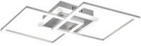 Reality Leuchten LED-Deckenleuchte VENIDA, silber, Metall