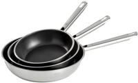 R&ouml;sle Pfannenset 3-tlg. ELEGANCE, schwarz/ silber, Edelstahl