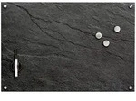Zeller Present Memoboard 'Schiefer', anthrazit, Glas