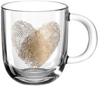 Leonardo Tasse 400ml Herz, klar, Glas