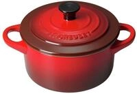 LE CREUSET Mini Cocotte 10cm Kirschrot, rot, Steinzeug