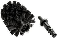 Wenko Ersatzb&uuml;rste mit Adapter, schwarz, Kunststoff