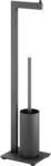 ZACK Toilettenbutler LINEA, schwarz, Edelstahl