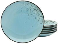 Creatable Dessertteller 6-tlg NATURE COLLECTION, Hellblau, Steinzeug