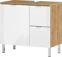 MID.YOU Waschtischunterschrank MAURESA, braun/wei&szlig;, Holznachbildung