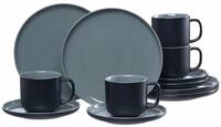 Ritzenhoff &amp; Breker Kaffee-Set 12-tlg. JASPER, schwarz, Steinzeug