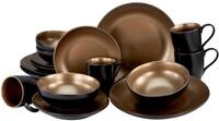 Creatable Kombiservice 16-tlg GLAMOUR GOLD, gold, Steinzeug