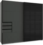 Z2 Schwebet&uuml;renschrank 2trg. SAIGON, Graphit, Holznachbildung