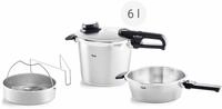 Fissler Schnellkochtopf-Set VITAVIT PREMIUM, silber, Edelstahl