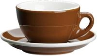 Cilio Cappuccinotasse marone ROMA, braun, Porzellan