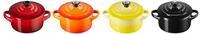 LE CREUSET Mini-Cocotte 4er-Set 10cm FEUER UND FLAMME, multicolour,...