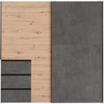 Z2 Schwebet&uuml;renschrank WINN2, Eiche Artisan, Holznachbildung