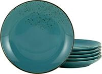 Creatable Speiseteller 6-tlg NATURE COLLECTION, blau, Steinzeug