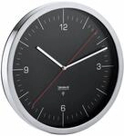 blomus Funkuhr CRONO, schwarz/ silber, Edelstahl