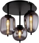Globo Lighting Deckenleuchte BLACKY, schwarz, Metall