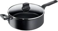 Tefal Schmorpfanne Titanium, schwarz, Aluminium