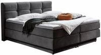 Z2 Boxspringbett BX2110 PORTAGE, grau, Stoff