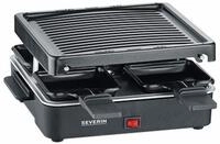 Severin Raclette mit Grillplatte 4er, schwarz, Kunststoff