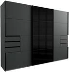 Z2 Schwebet&uuml;renschrank 3trg. Saigon, Graphit, Holznachbildung