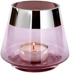 Fink Teelichthalter, rosa, Glas