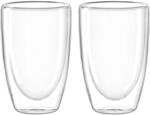 Leonardo Doppelwandbecher 2er Set DUO, klar, Glas