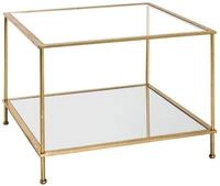 Zurbr&uuml;ggen Beistelltisch, gold, Metall