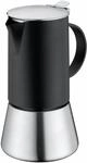 Cilio Espressokocher AIDA, schwarz/ silber, Edelstahl