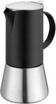 Cilio Espressokocher AIDA, schwarz/ silber, Edelstahl