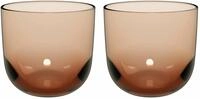 Like by Villeroy &amp; Boch Wasserglas Set 2-tlg. LIKE CLAY, braun,...