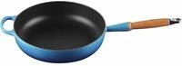 LE CREUSET Sautepfanne 28cm Azure SIGNATURE, blau, Gusseisen