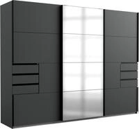 Z2 Schwebet&uuml;renschrank 3trg. SAIGON, Graphit, Holznachbildung