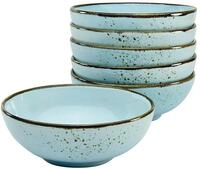 Creatable Schalen 6-tlg NATURE COLLECTION, Hellblau, Steinzeug