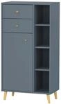 Stylife Highboard BJARNE, blau, Holznachbildung