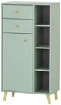 Stylife Highboard BJARNE, gr&uuml;n, Holznachbildung