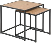 Z2 Beistelltisch 2er Satz SEAFORD, wildeiche, Holznachbildung