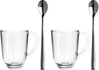 Leonardo Latte Macchiato-Set 4-tlg., klar, Glas