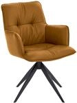 Dieter Knoll Design-Schalensessel PREMIO, curcuma, Leder