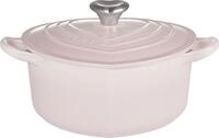 LE CREUSET Herz-Br&auml;ter 20cm Shell Pink, pink, Gusseisen