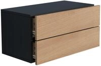 VCM Wandschublade USAL, schwarz, Holznachbildung